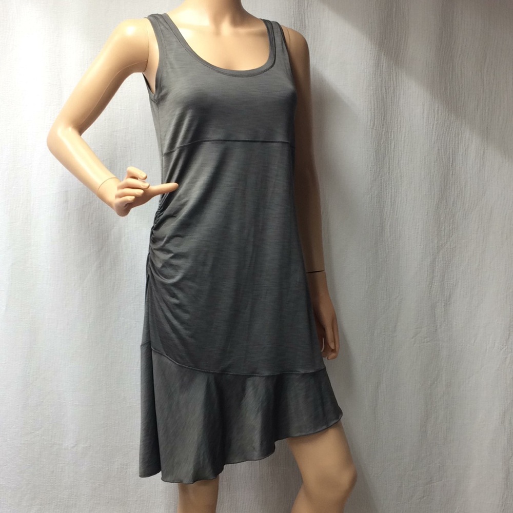 LOLË versatile gray sleeveless dress